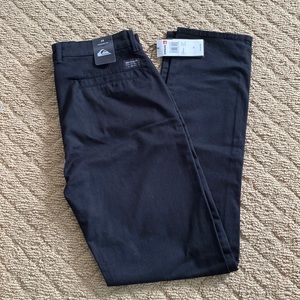 Quiksilver Boys Black Straight Fit Pants, NWT